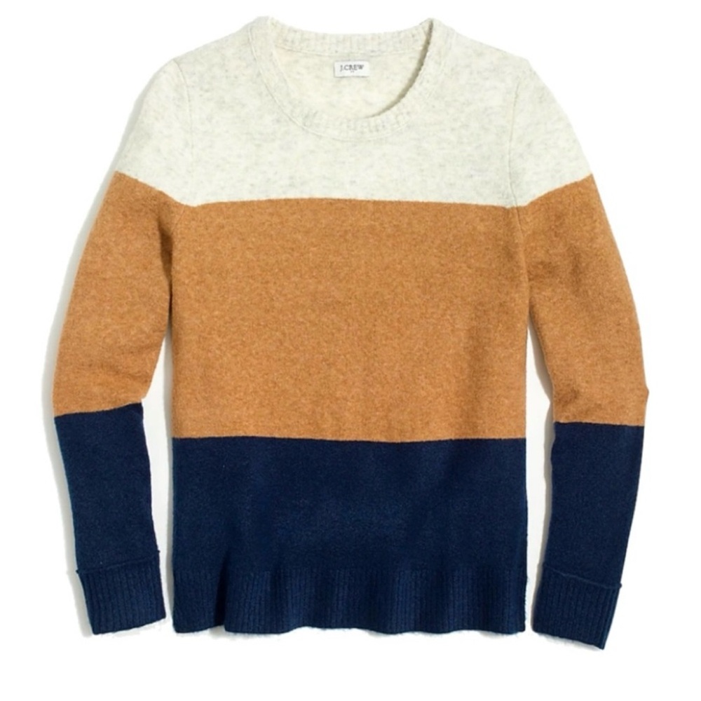 J. Crew Factory Colorblock crewneck sweater XS